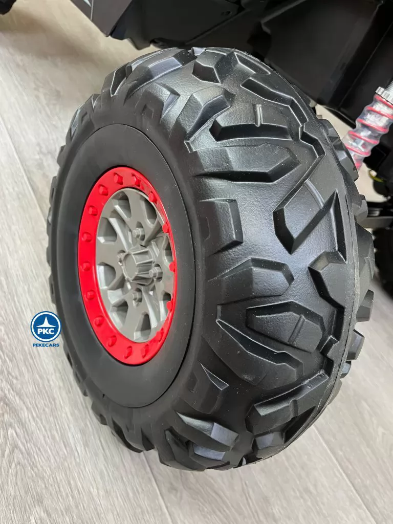 Coche electrico para niños Buggy UTV Rojo rueda