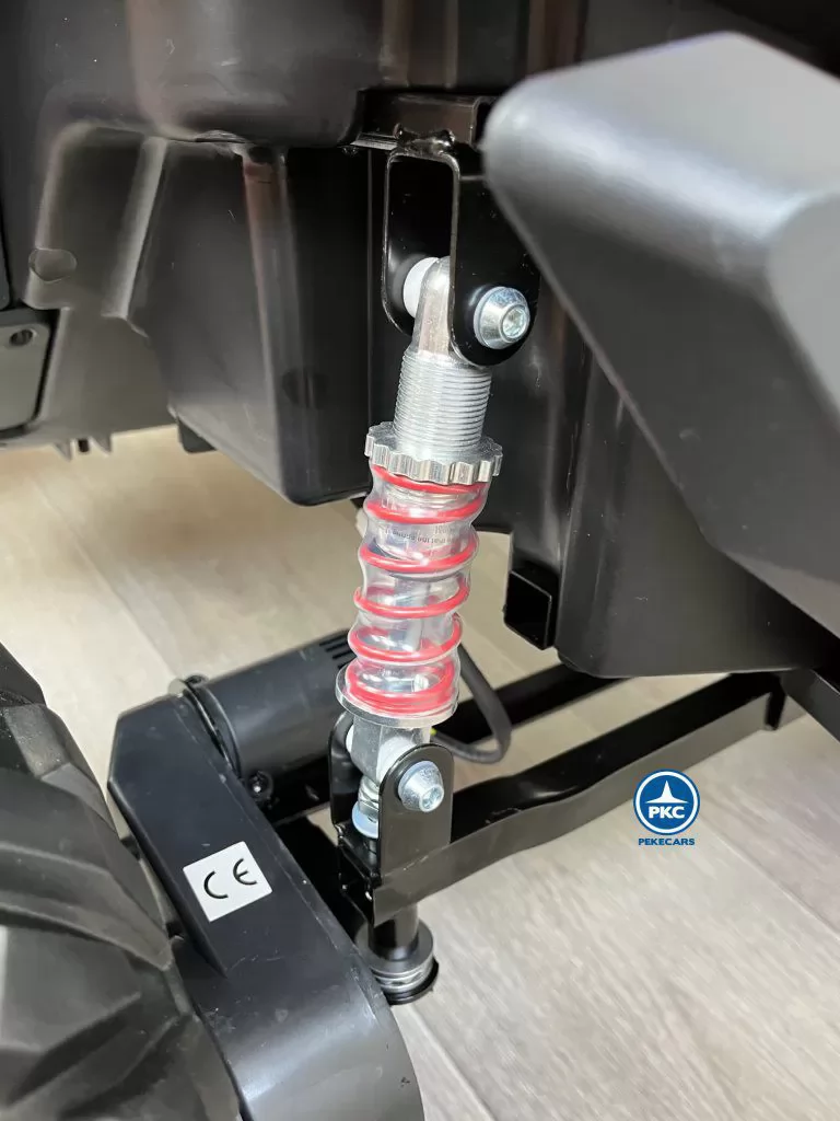 Coche electrico para niños Buggy UTV Rojo amortiguador