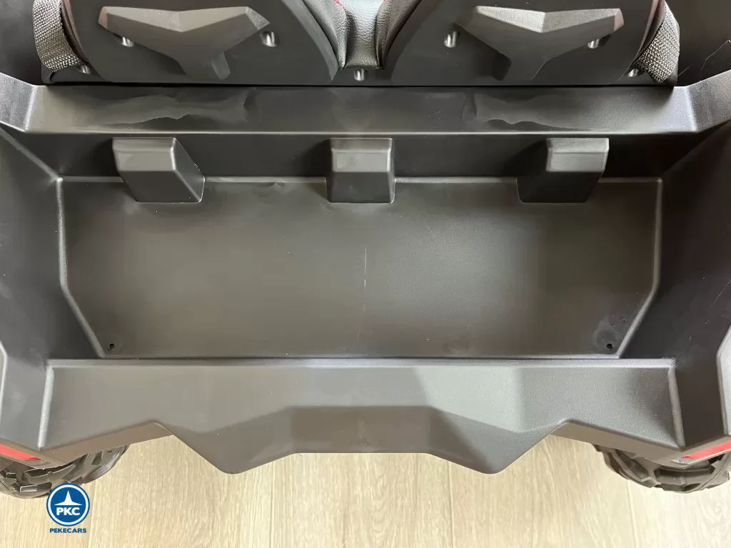 Coche electrico para niños Buggy UTV Rojo maletero