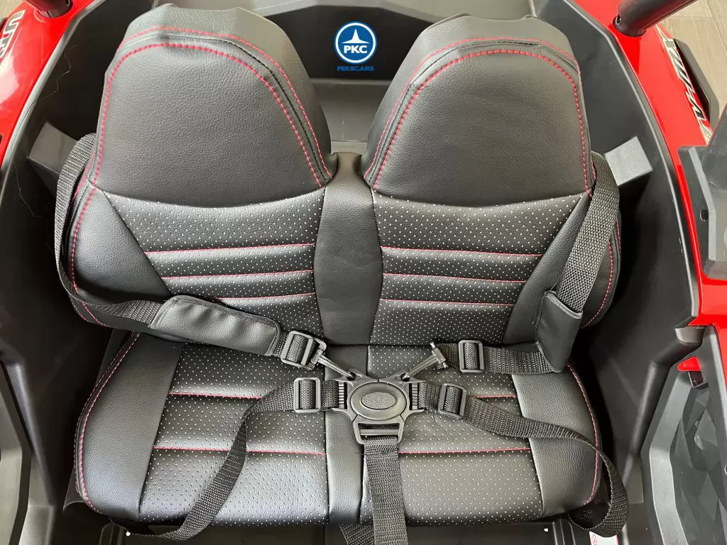 Coche electrico para niños Buggy UTV Rojo asiento