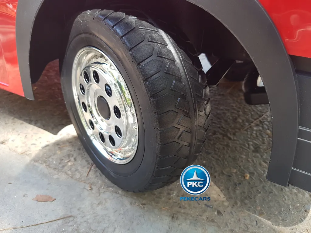 Camion infantil de bomberos 12V Rojo