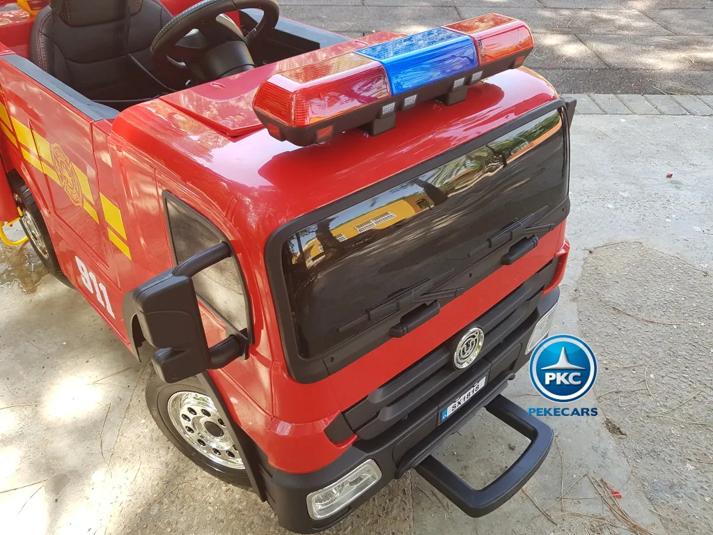 Camion infantil de bomberos 12V Rojo