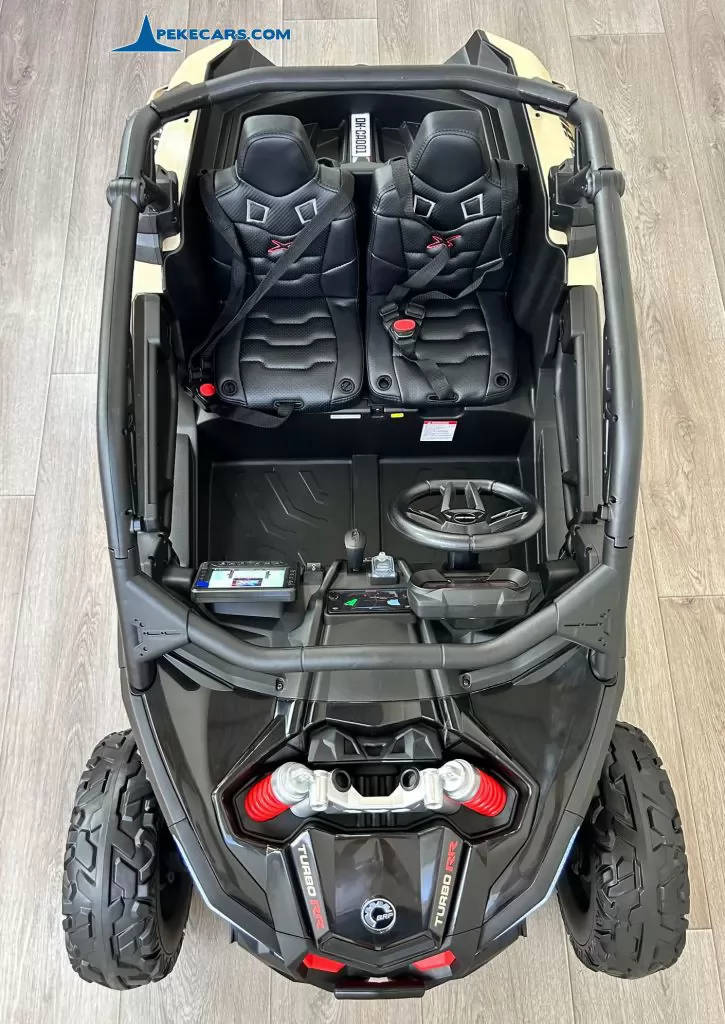 Todoterreno can-am maverick negro vista aerea