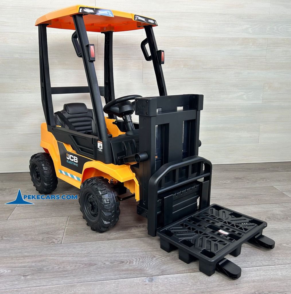 Carretilla Elevadora JCB 12V 2.4G Amarilla