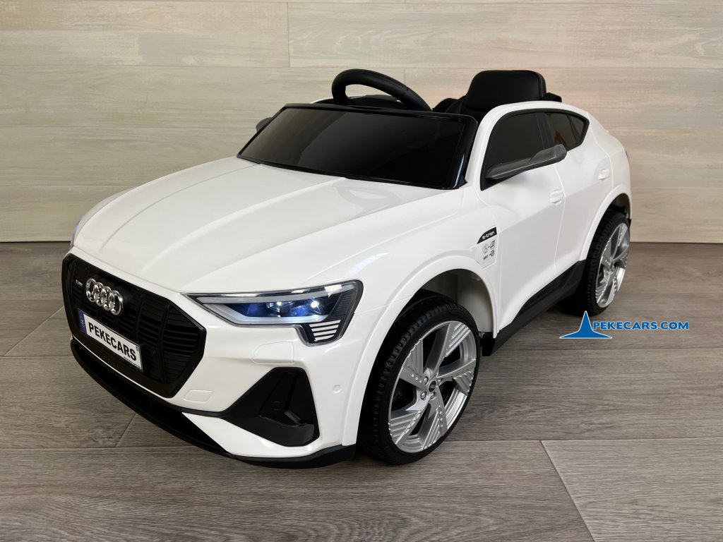 coche para niños electricos Audi E-TRON Quattro Sportback 12V 2.4G Blanco