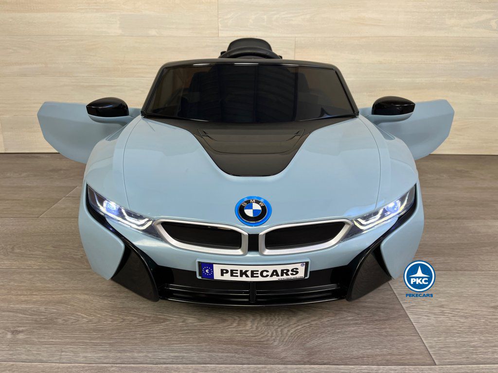 coche bateria niño BMW i8 Coupé 12V Azul Claro