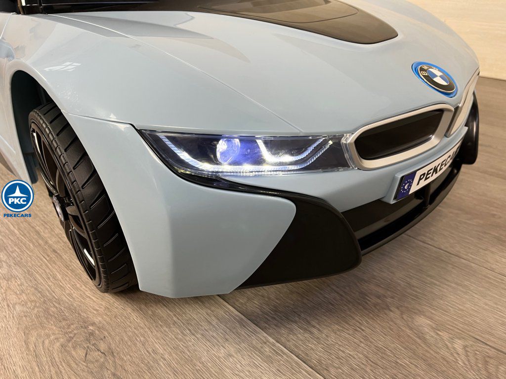 coche con mando BMW i8 Coupé 12V Azul Claro