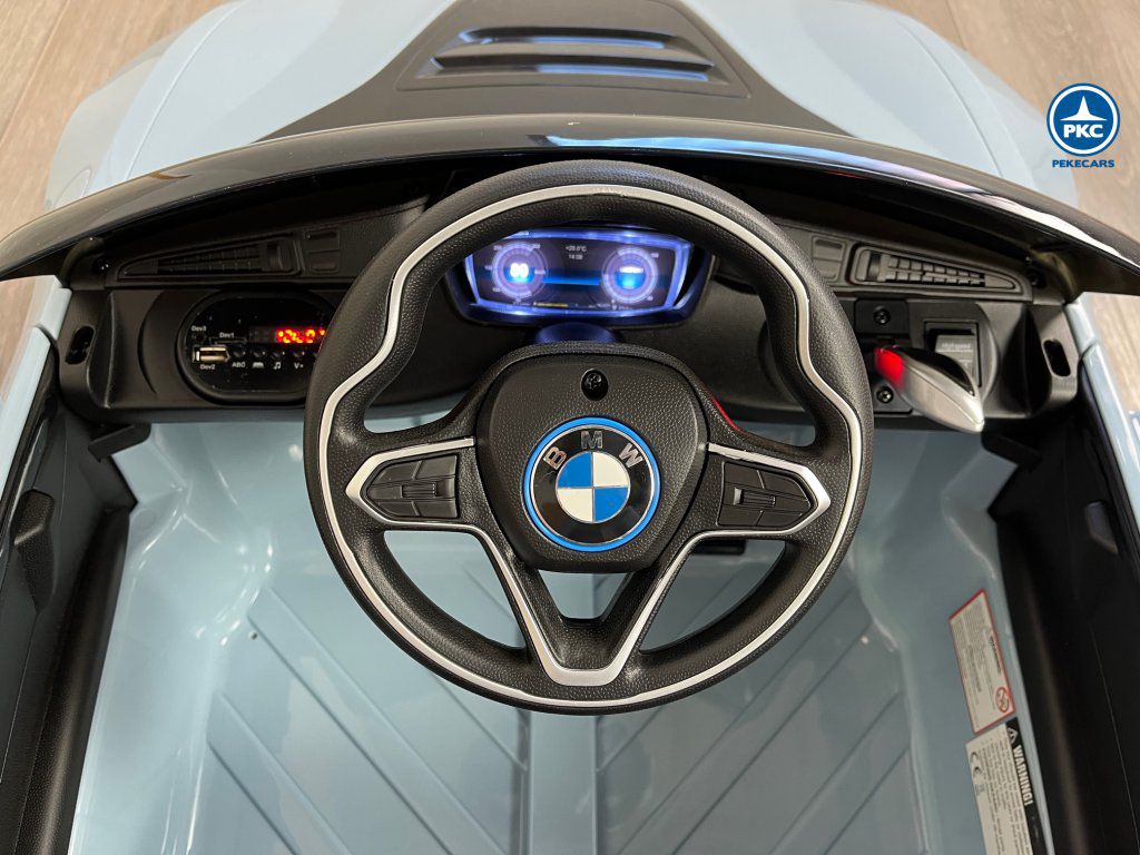 coche electrico infantil BMW i8 Coupé 12V Azul Claro
