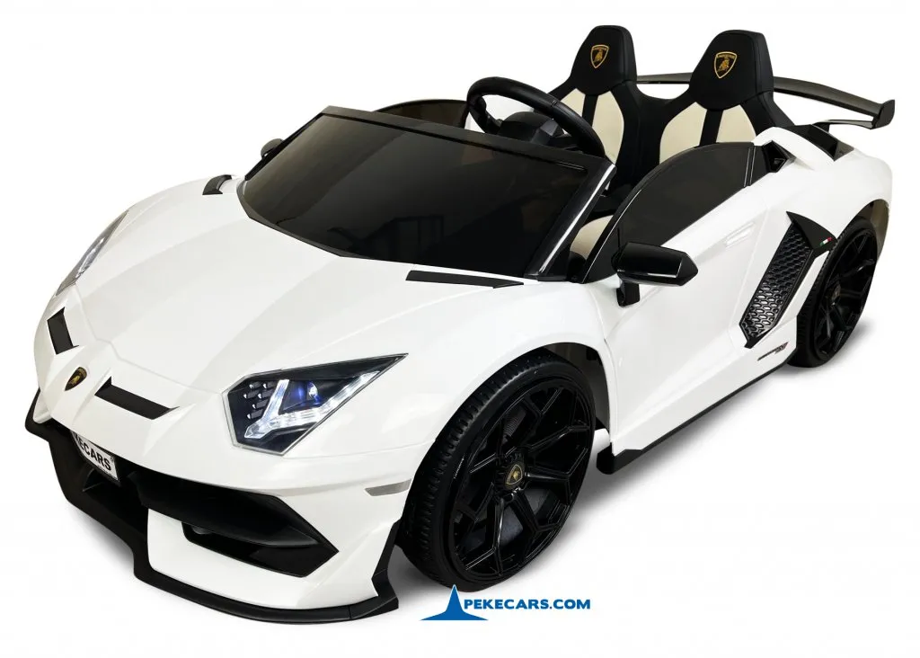 Lamborghini aventador 24v blanco