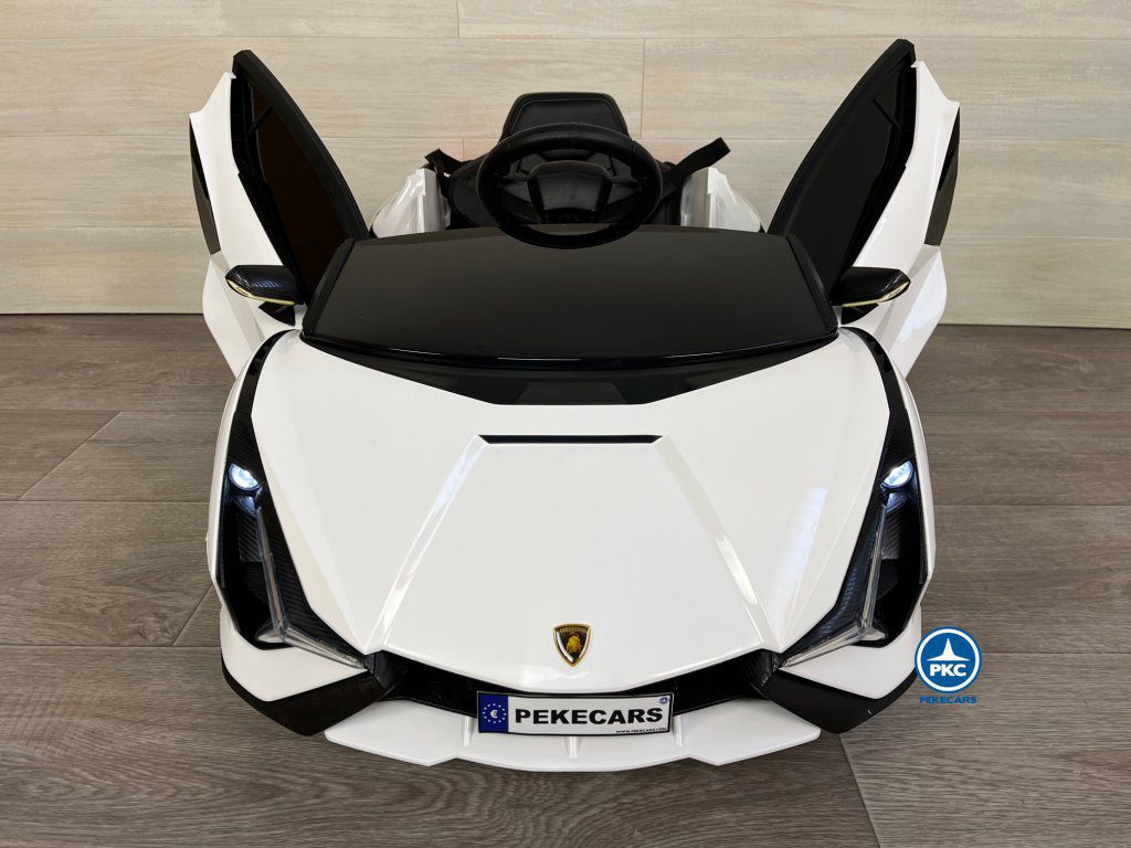 coche electrico bebe Lamborghini Sian Blanco 12V