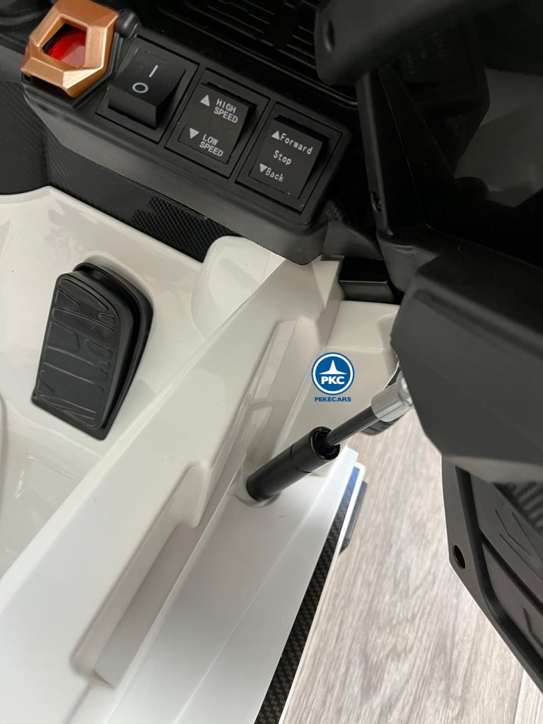 coche eléctrico niño Lamborghini Sian Blanco 12V