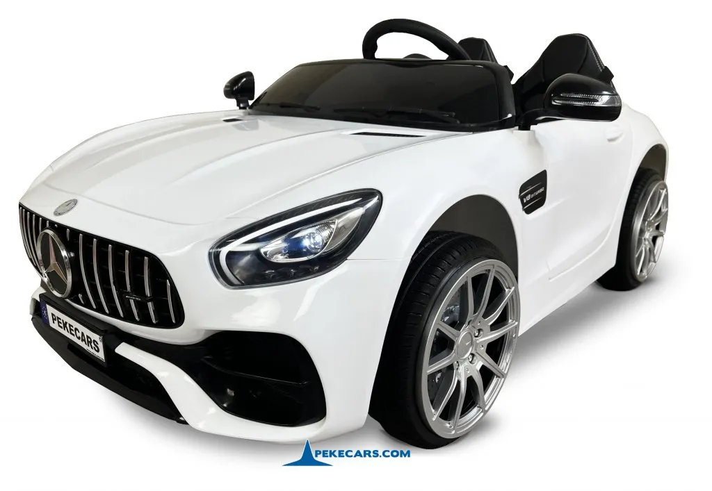 Coche electrico para niños Mercedes GT 12V Blanco