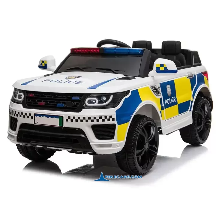 Coche de la Policia 12V 2.4G Blanco