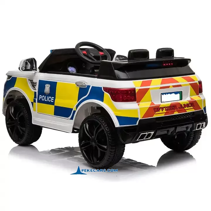 coches teledirigidos policia blanco