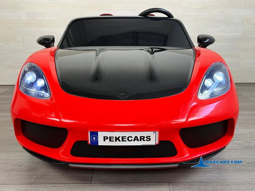 Deportivo Pekecars XL 48V Rojo con Ruedas Neumaticas frente