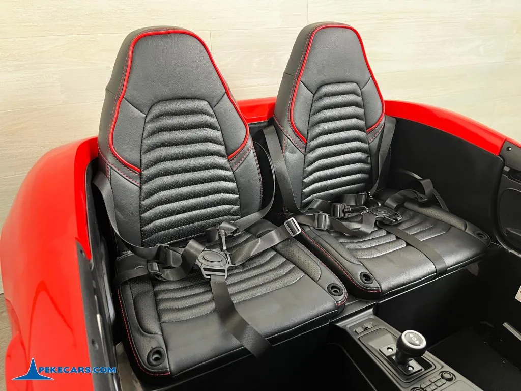 Deportivo Pekecars XL 48V Rojo con Ruedas Neumaticas asientos