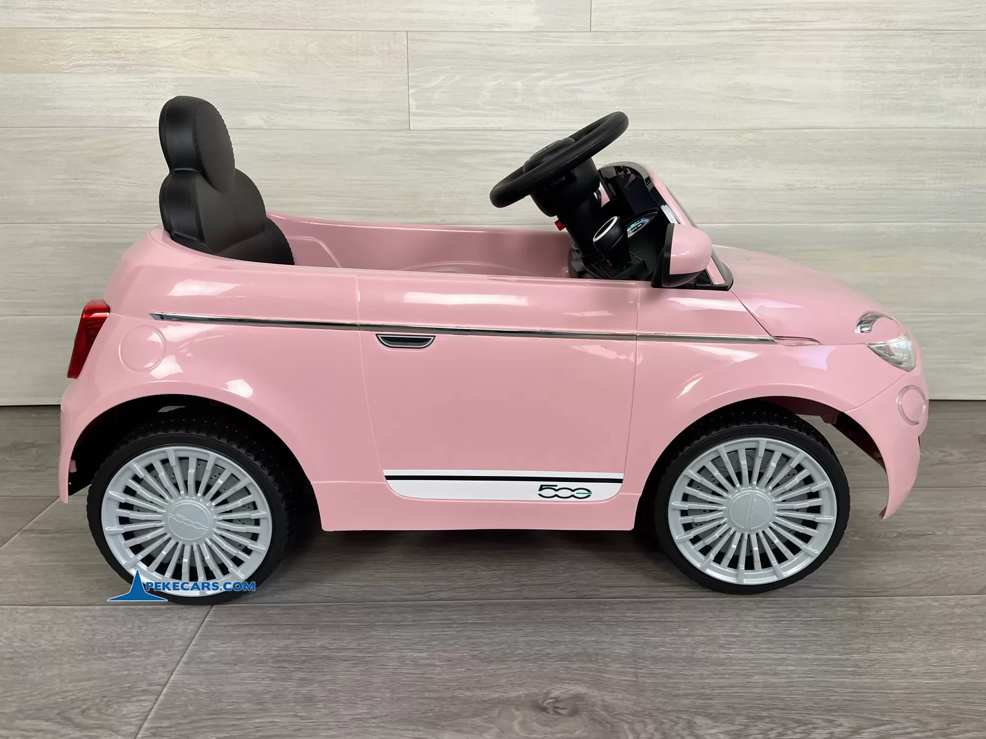 coches para niños fiat 500 12v rosa