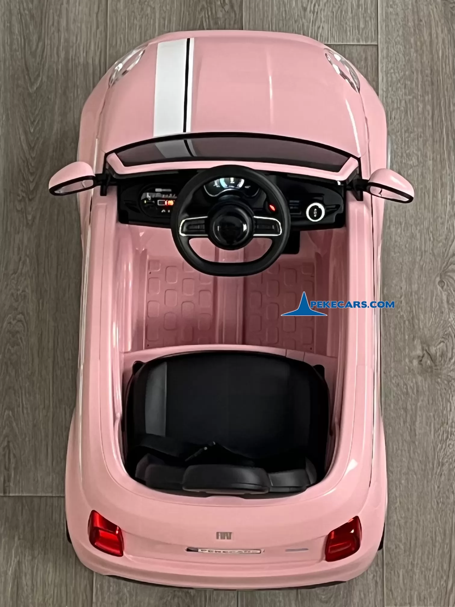 coches electricos niños fiat 500 12v rosa