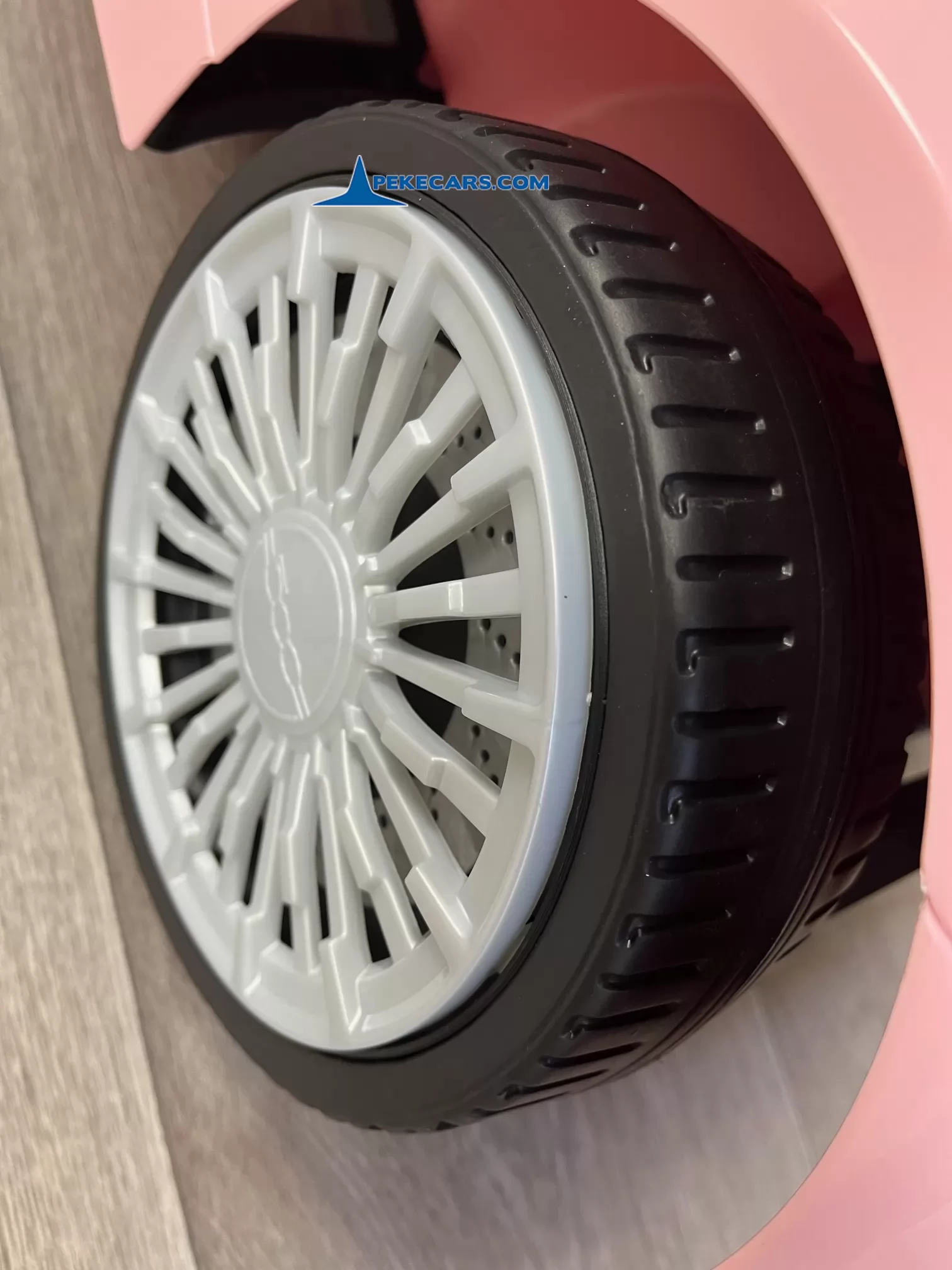 coches electricos para niños fiat 500 12v rosa