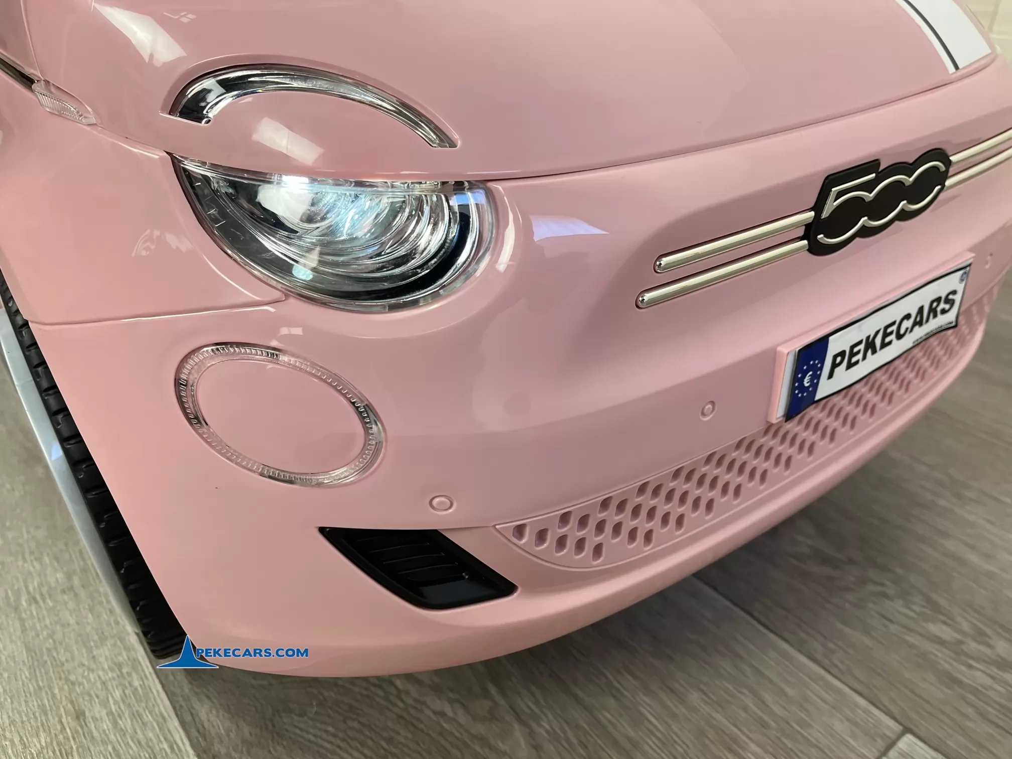 coches para niños fiat 500 12v rosa