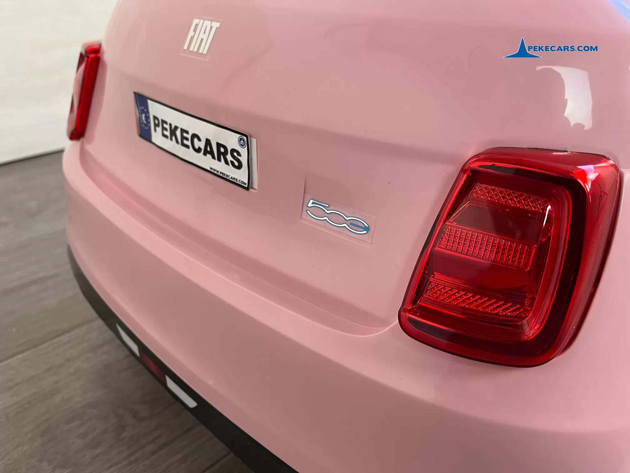 coches teledirigidos fiat 500 12v rosa