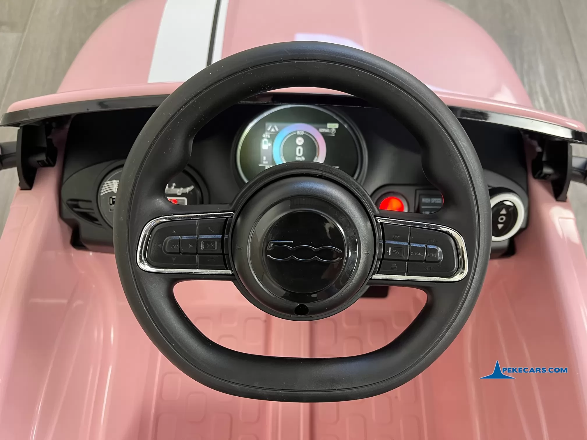 coches electricos para niños fiat 500 12v rosa