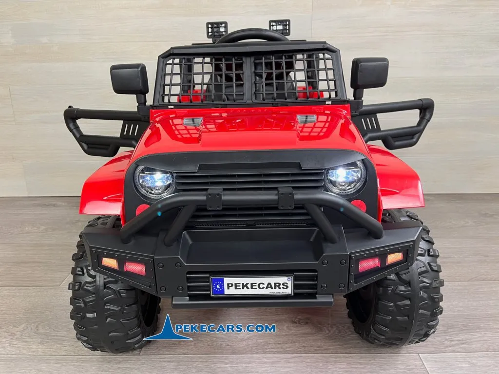 Jeep Mountain King 12V 2.4G Rojo apertura de puertas