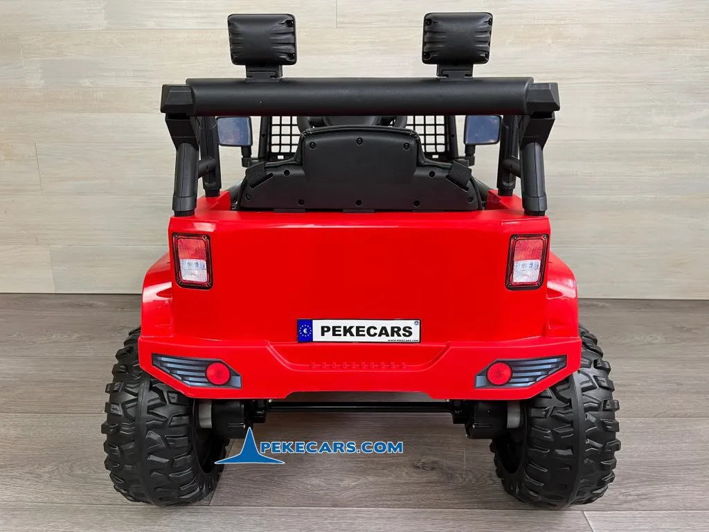 Jeep Mountain King 12V 2.4G Rojo trasera