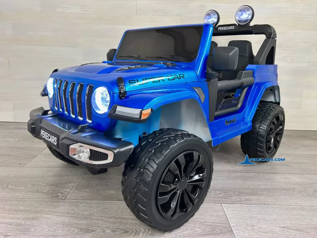 Jeep Wrangler Rubicon Style 12V 2.4G Azul Metalizado