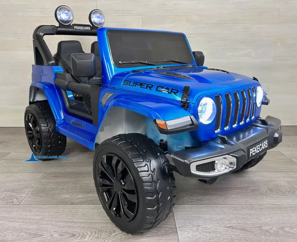 Jeep Wrangler Rubicon Style 12V 2.4G Azul Metalizado