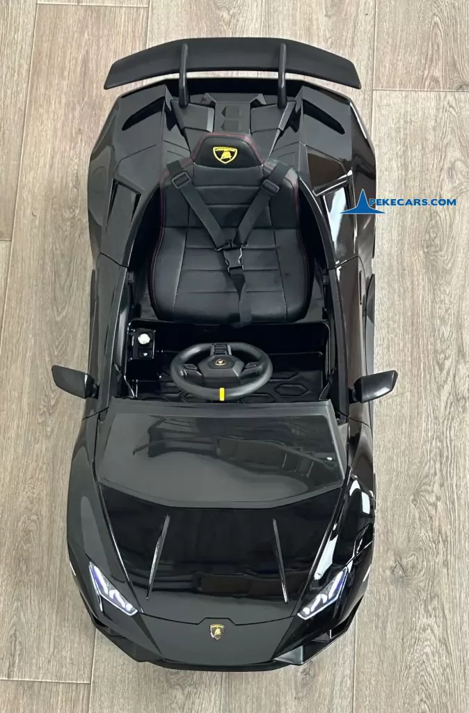 Lamborghini huracan negro 12v vista arriba