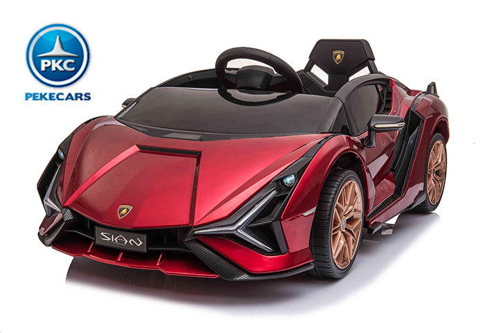 Lamborghini Sian 12V 2.4G Rojo vino 34frontal