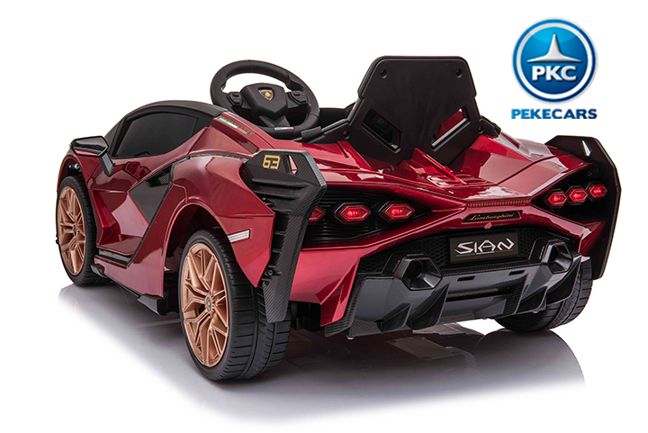 Lamborghini Sian 12V 2.4G Rojo vino 34back