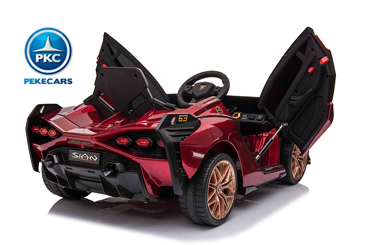 Lamborghini Sian 12V 2.4G Rojo vino 34backdoors