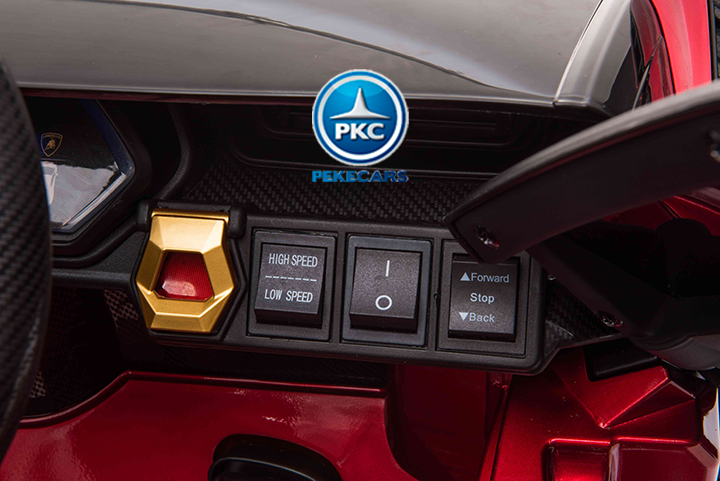 Lamborghini Sian 12V 2.4G Rojo vino marchas