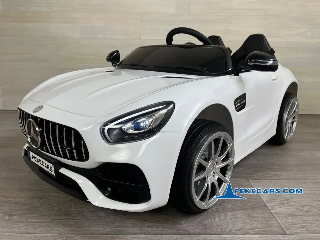 Coche electrico para niños Mercedes GT 12V Blanco
