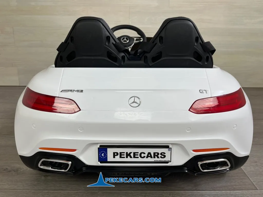 Coche electrico para niños Mercedes GT 12V Blanco
