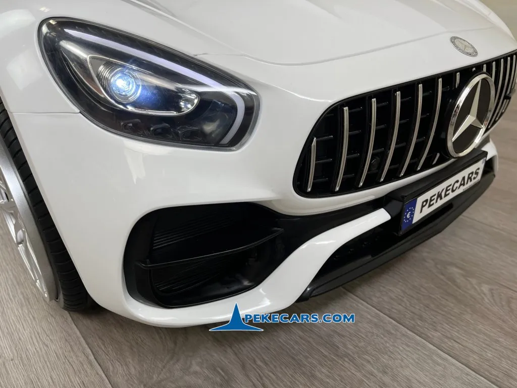 Coche electrico para niños Mercedes GT 12V Blanco