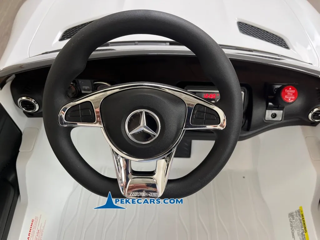 Coche electrico para niños Mercedes GT 12V Blanco