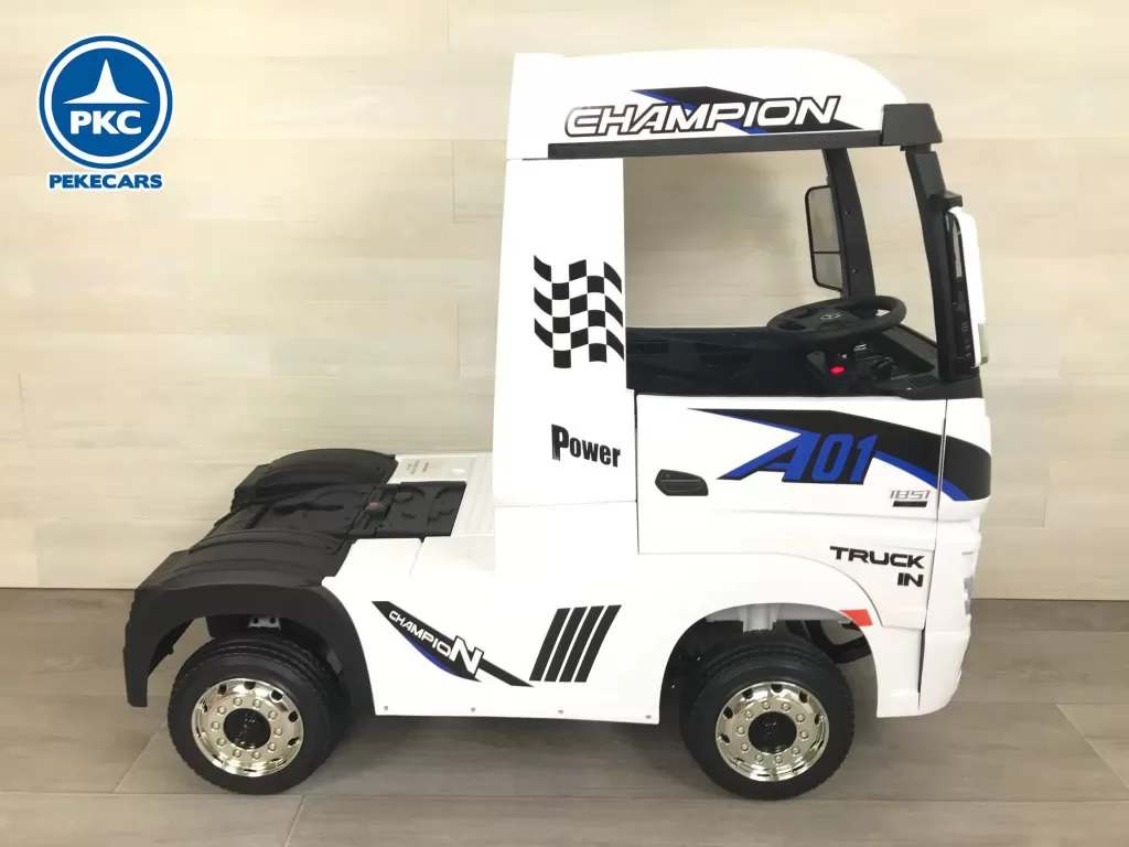 Camión Mercedes Actros Blanco vista lateral derecha