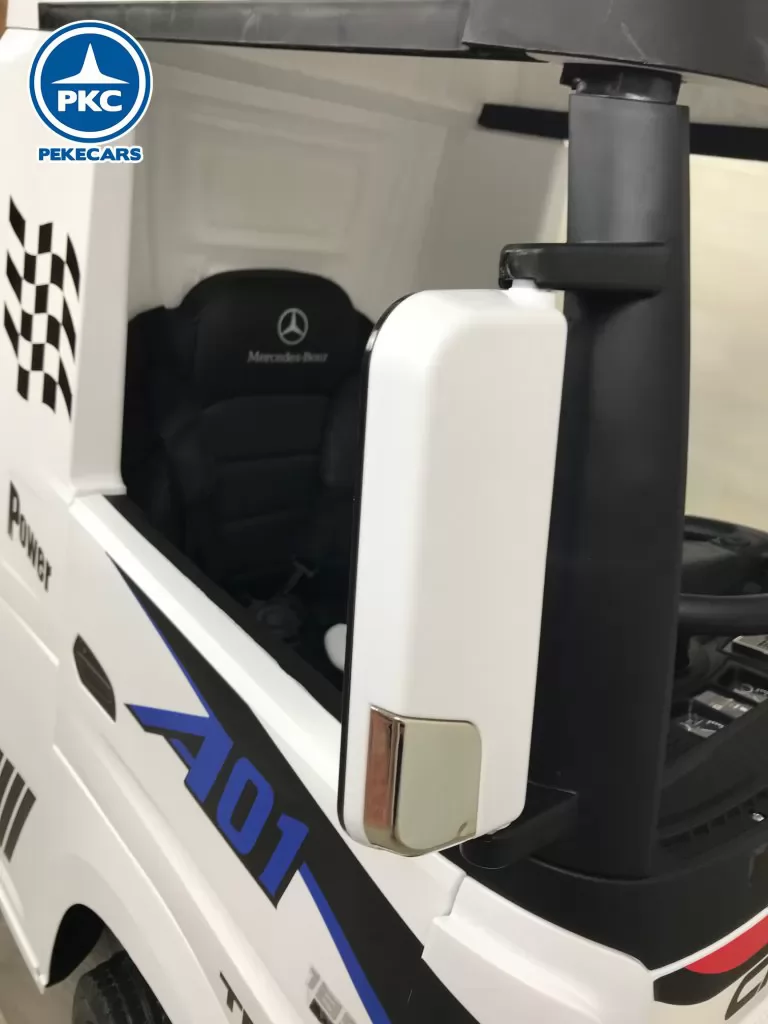 Camión Mercedes Actros Blanco vista retrovisor abatible