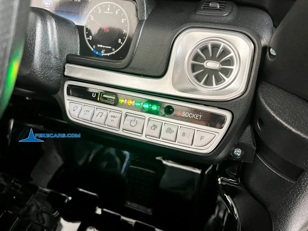 Mercedes Benz G63 AMG negro metalizado 3/4 detalle panel