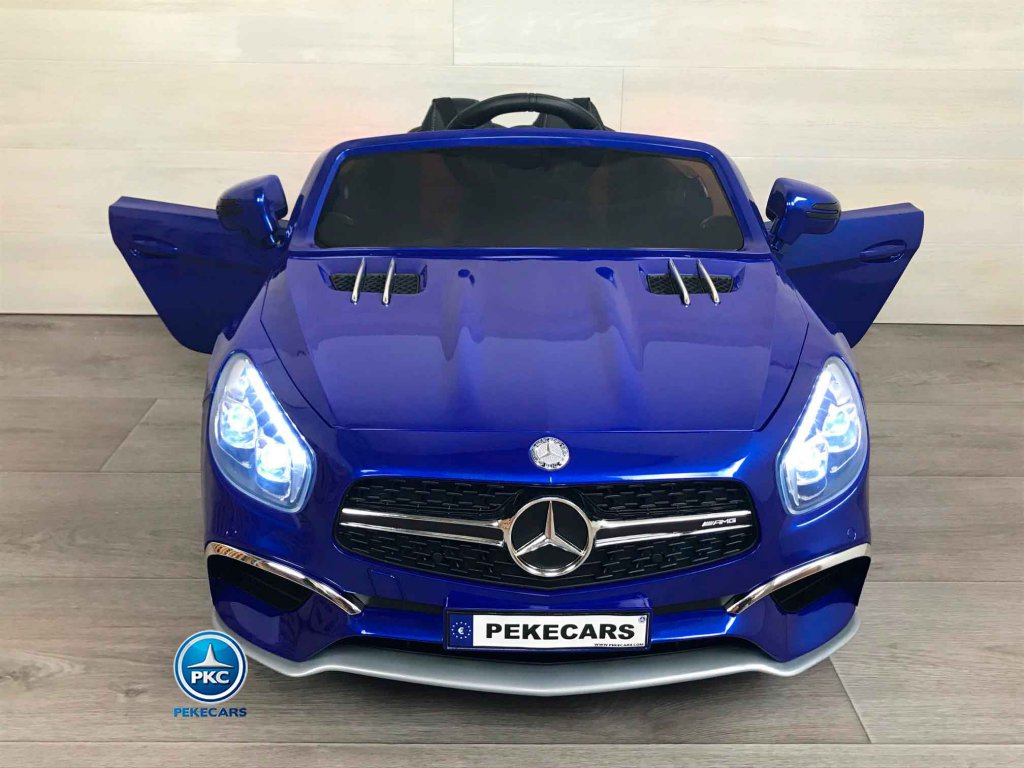 Mercedes Sl65 con pantalla mp4 azul metalizado