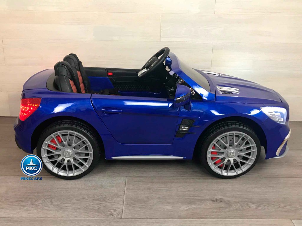 Mercedes Sl65 con pantalla mp4 azul metalizado