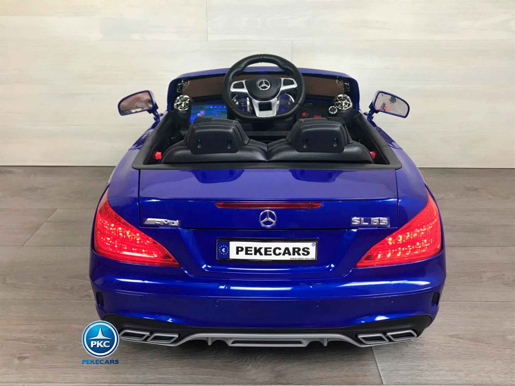 Mercedes Sl65 con pantalla mp4 azul metalizado