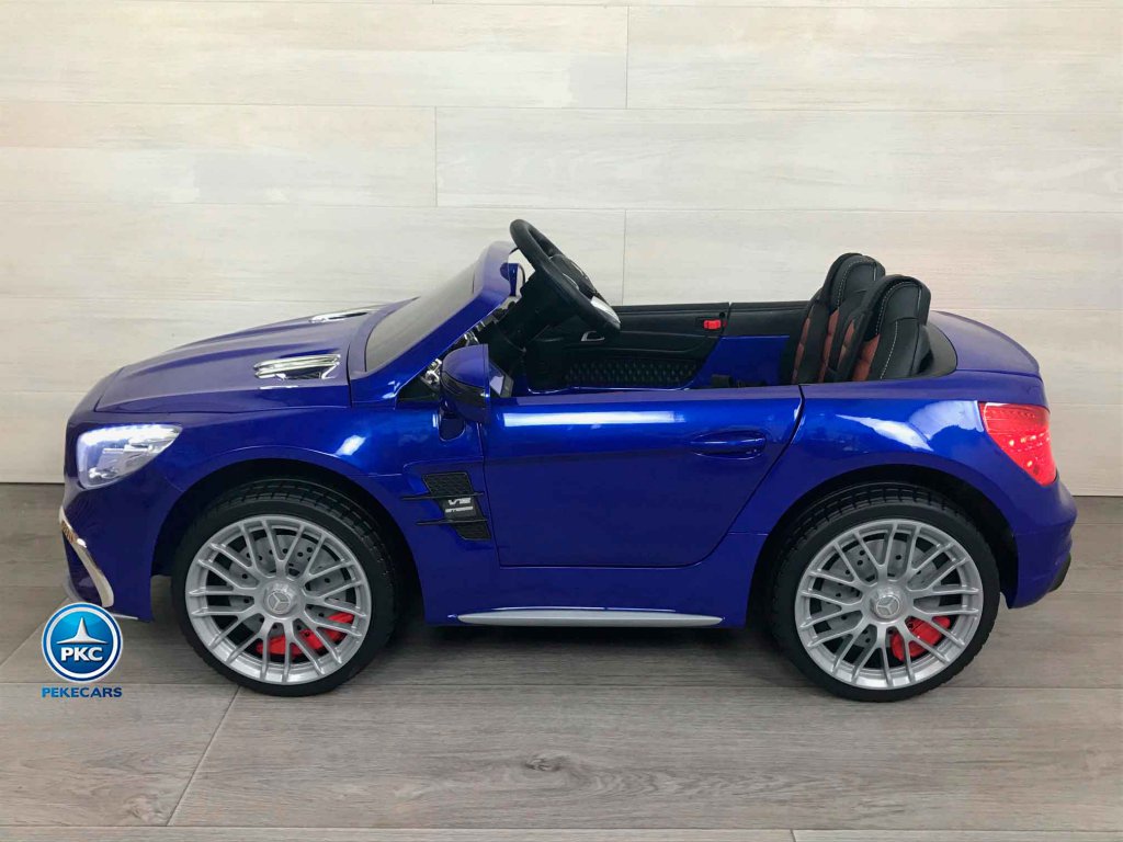 Mercedes Sl65 con pantalla mp4 azul metalizado