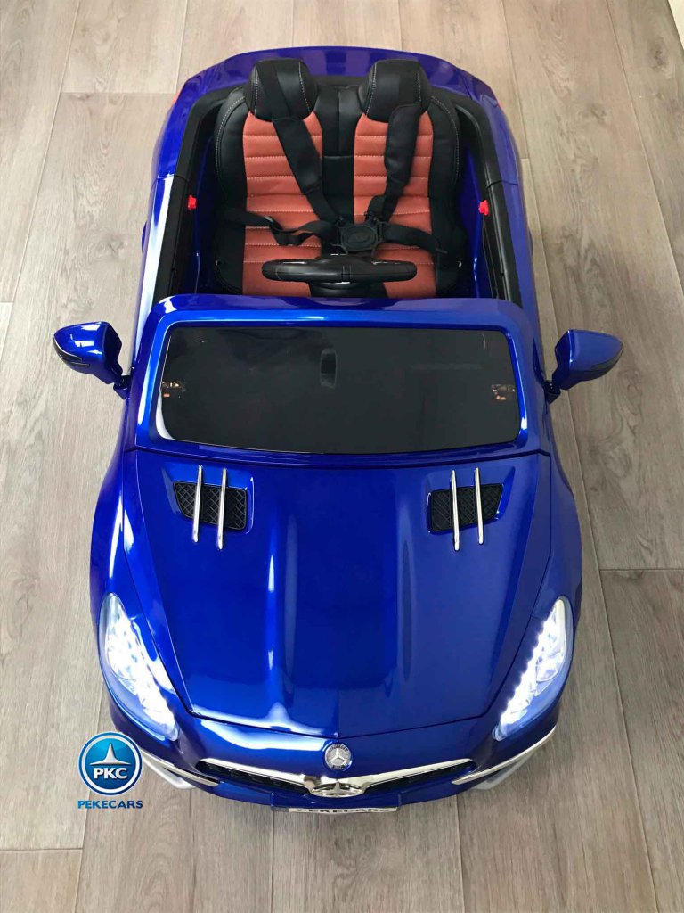 Mercedes Sl65 con pantalla mp4 azul metalizado