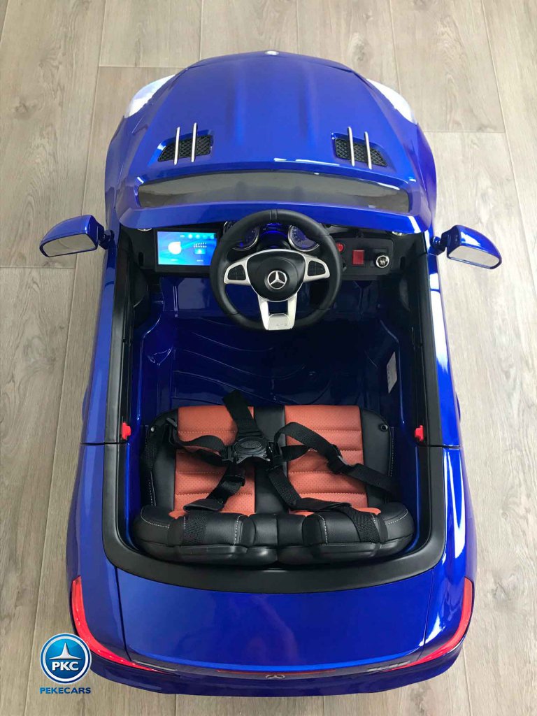 Mercedes Sl65 con pantalla mp4 azul metalizado