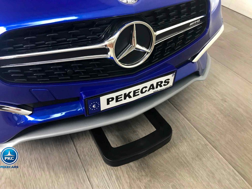 Mercedes Sl65 con pantalla mp4 azul metalizado