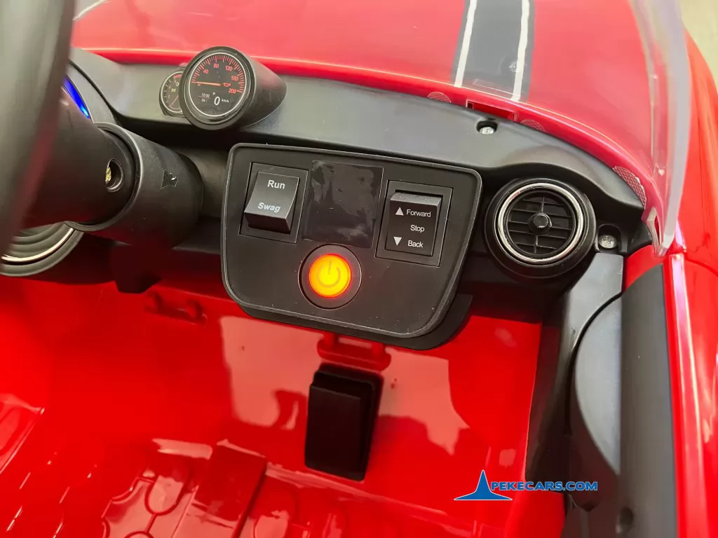 mini style rojo coches para niños arranque y llave